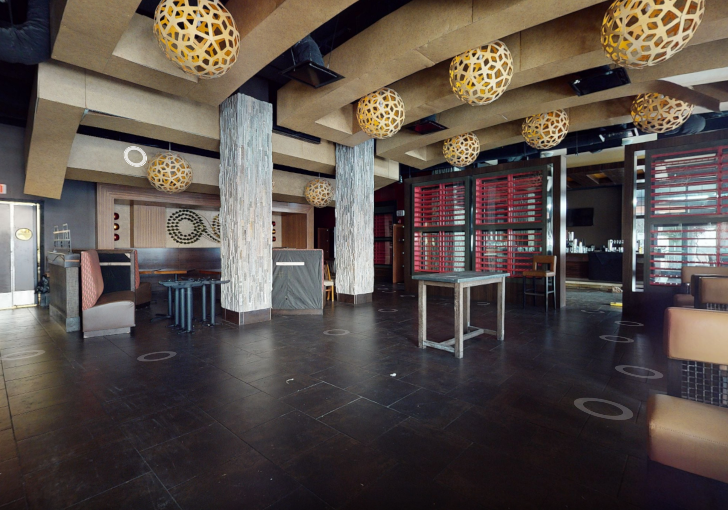 Restaurant renovation 3D scan documentation